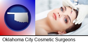 Oklahoma City, Oklahoma - beautiful woman receiving a facial injection