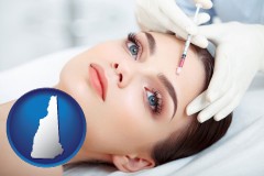 new-hampshire beautiful woman receiving a facial injection
